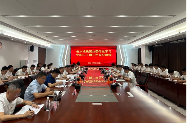 省水投集團(tuán)紀(jì)委召開會議傳達(dá)學(xué)習(xí)黨的二十屆三中全會精神