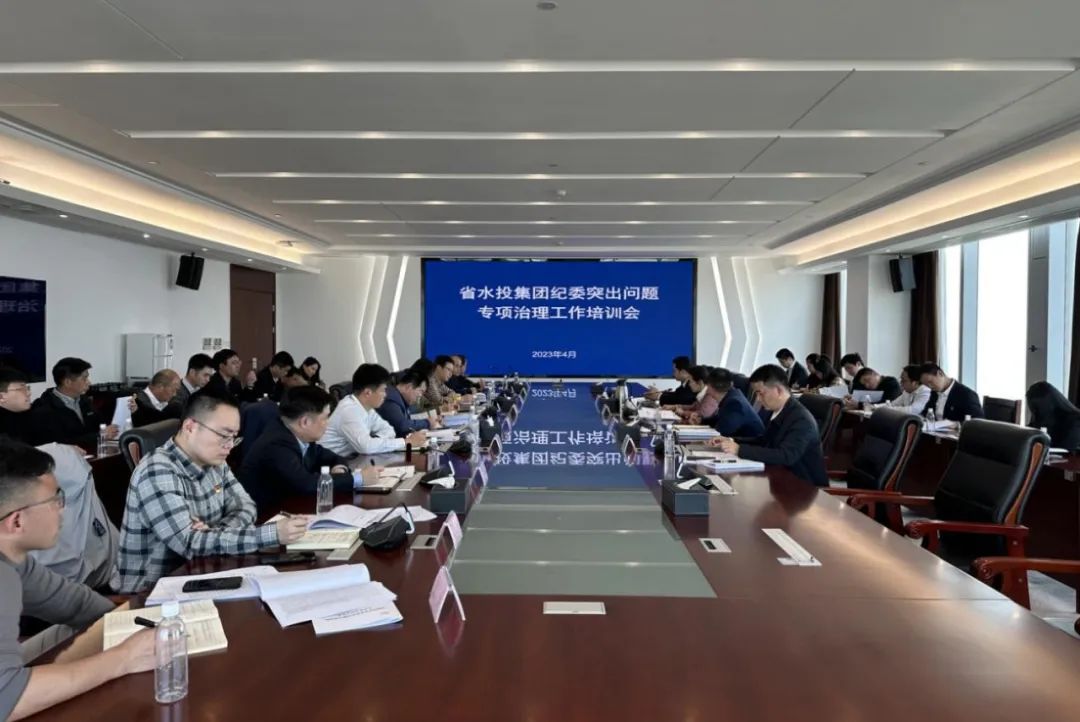 省水投集團紀委傳達學習貫徹習近平總書記在新時代中國特色社會主義思想主題教育工作會上的重要講話精神暨集團突出問題專項治理工作培訓會