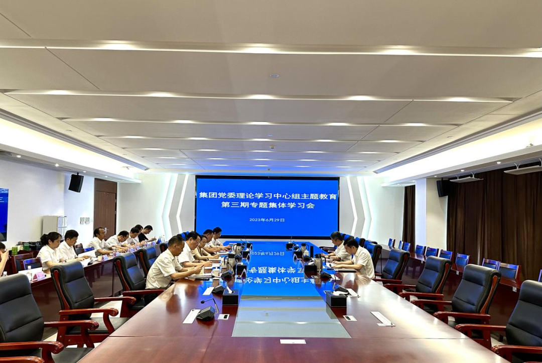 省水投集團召開黨委理論學習中心組主題教育第三期專題集體學習會