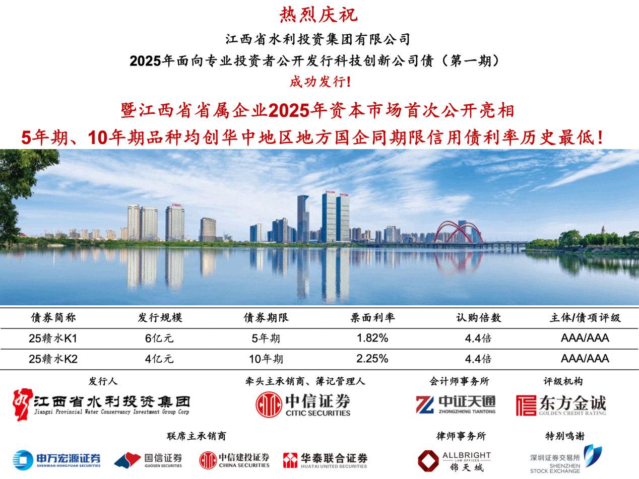 喜報(bào)|省水投集團(tuán)2025年資本市場(chǎng)實(shí)現(xiàn)融資開門紅